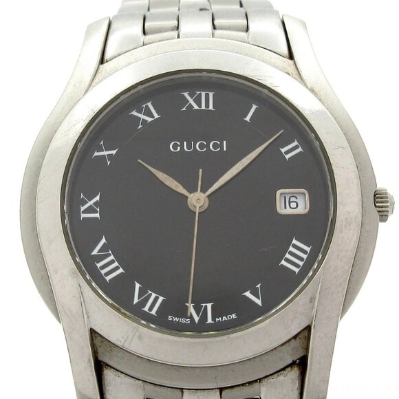 GUCCI - 5500M 0****** Silver Men's Wrist Watch